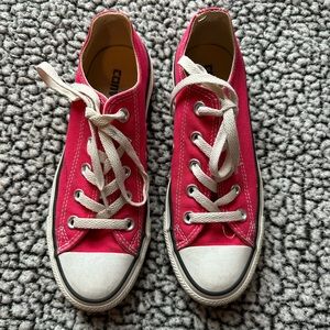 Hot Pink Low Top Converse